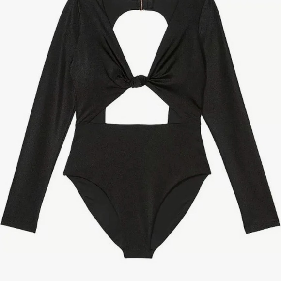 Victoria's Secret Other - Victoria's Secret Black One Piece Bathing Suit Medium